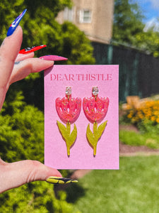 Pansy Earrings