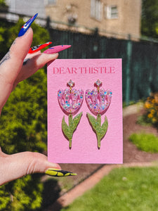 Pansy Earrings